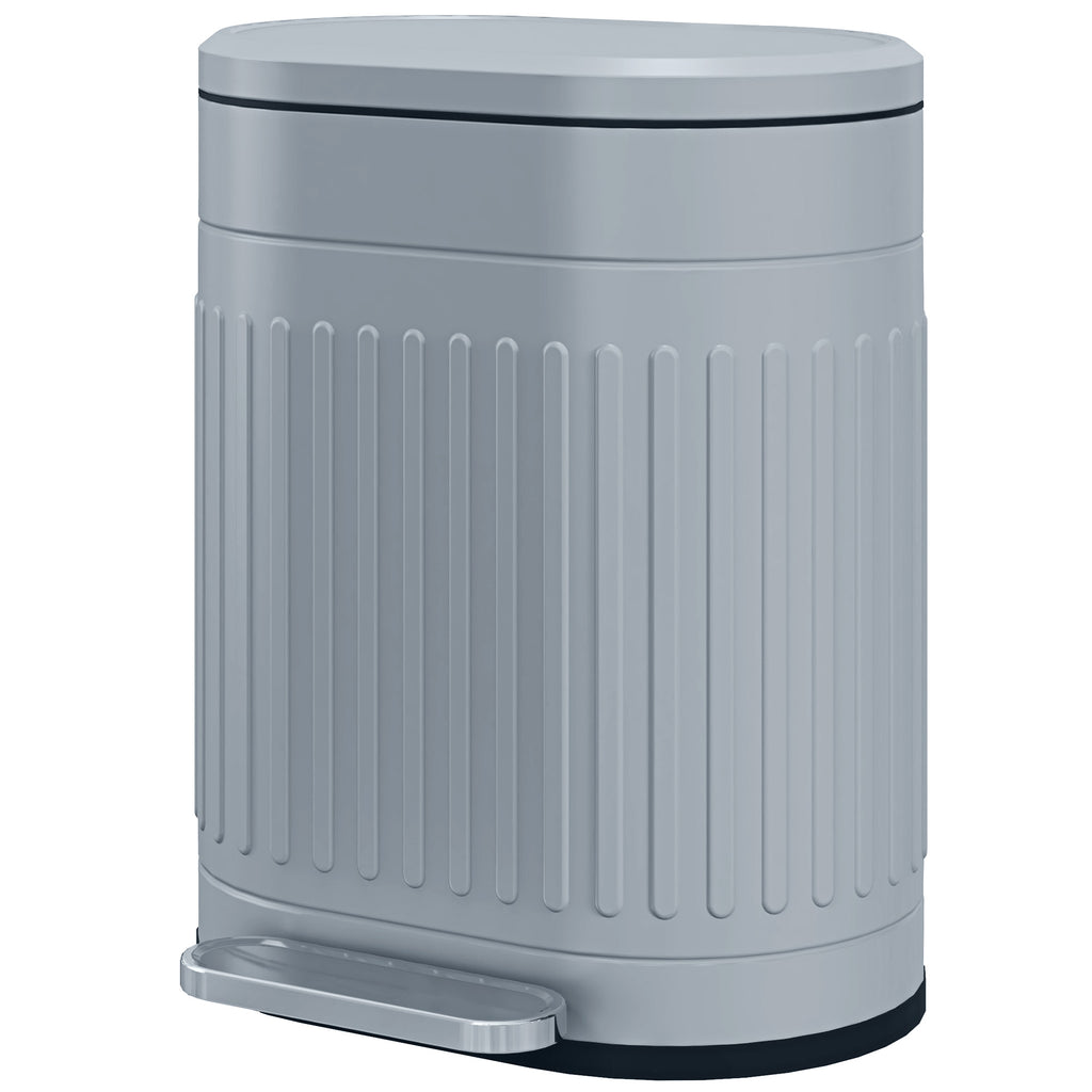 20L Metal Kitchen Bin, with Soft-Close Lid - Grey
