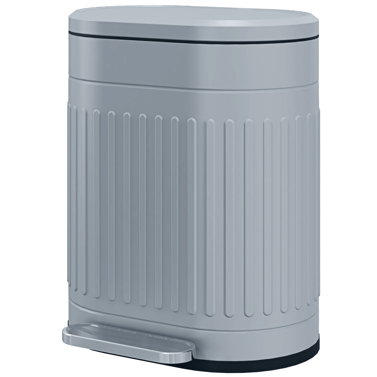20L Metal Kitchen Bin, with Soft-Close Lid - Grey