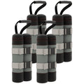 Sands?cke f¨¹r Pavillons, 4er-Set, 48 kg, ohne Sand, mit Fixierriemen, wetterfest, Schwarz