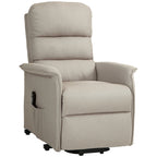 Relaxsessel mit Aufstehhilfe, verstellbare R¨¹ckenlehne/Fu?st¨¹tze, bis 120 kg, 66 x 90 x 96 cm, Beige