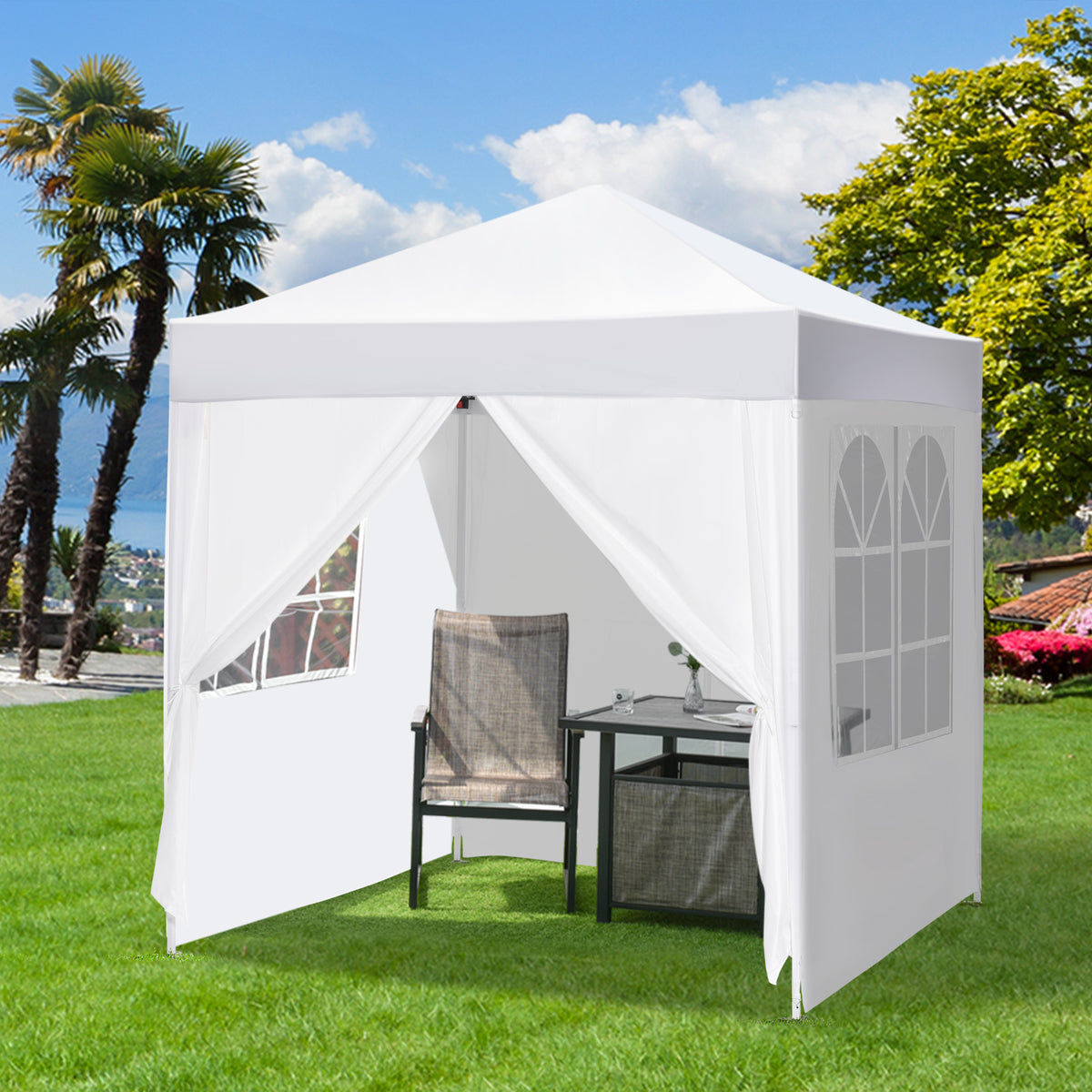 Pop Up Gazebo Canopy, size (2 x2m)-White