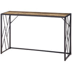 Konsole, Flurtisch, Industriedesign, stabiler Metallrahmen, 120 x 35 x 75 cm