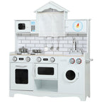 Kinderk¨¹che Spielk¨¹che mit Ofen Sp¨¹le Soundfunktion und Zubeh?r Geschenk f¨¹r M?dchen Jungen 3-6 Jahren Wei?