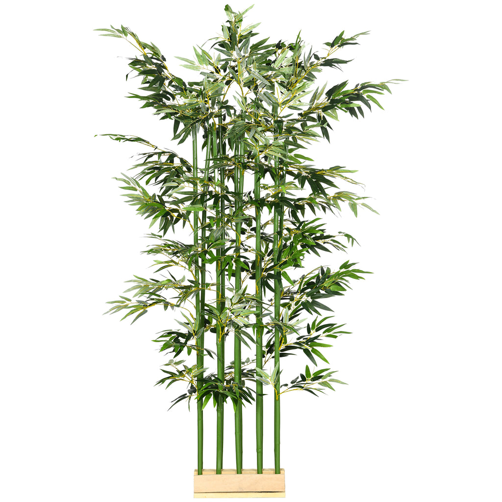 K¨¹nstlicher Bambus, Kunstpflanze, Dekopflanze, echtes Aussehen, pflegeleicht, f¨¹r den Hausgebrauch, 180 cm hoch, Gr¨¹n