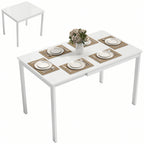 Ausziehbarer Esstisch 80-120 cm für 4-6 Personen, Platzsparender Küchentisch mit einfacher Ausziehfunktion, Natur