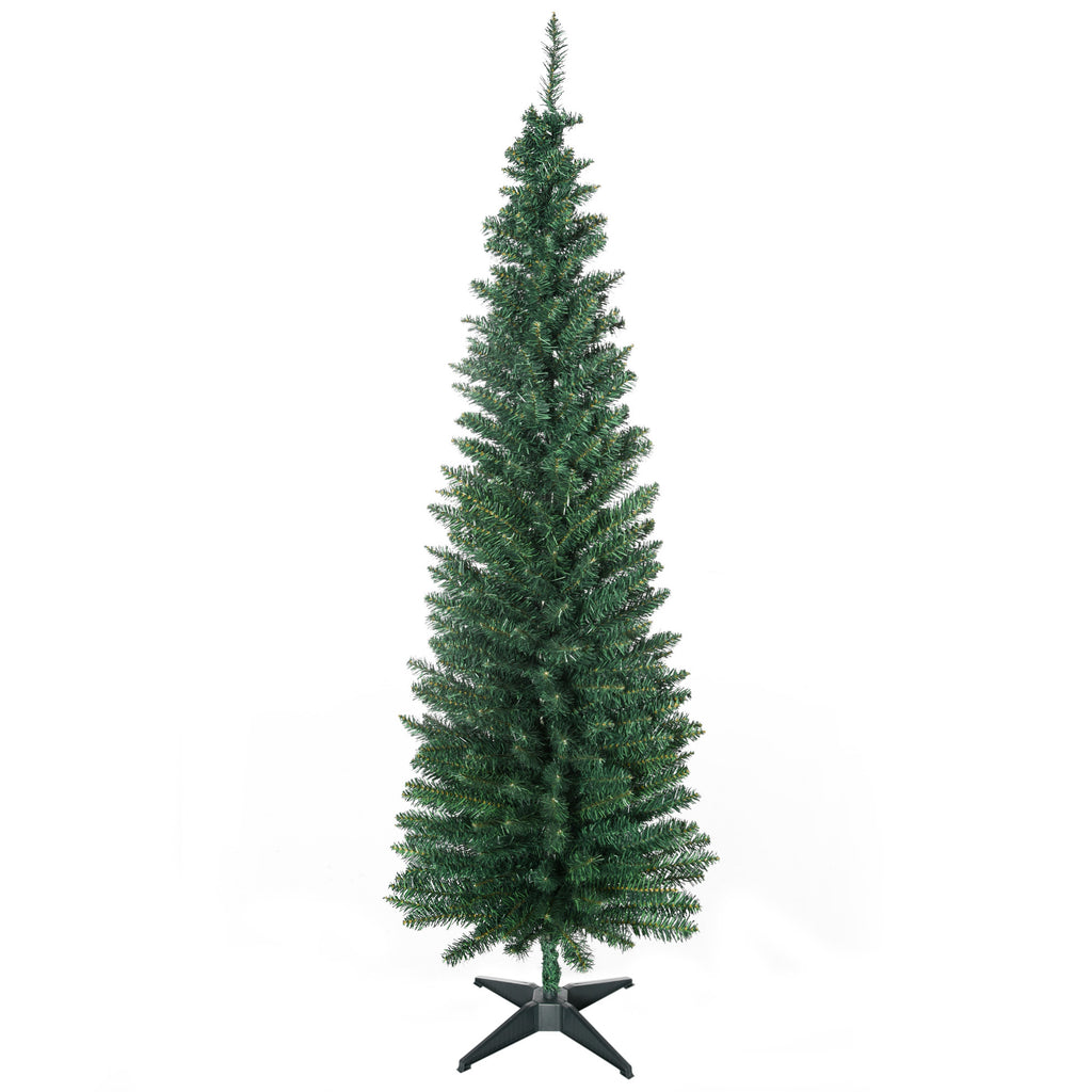 Weihnachtsbaum künstliche Künstliche Tanne Christbaum, inkl Ständer Weihnachtsstern 1,8 m, Grün