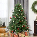 Künstlicher Weihnachtsbaum, realistisches Aussehen, klappbare Zweige, Holzsockel