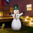 Schneemann Weihnachtsdekoration Weihnachtsdeko, inkl. Gebläse, bunte LED´s, selbstaufblasend 1, m, Mehrfarbig