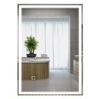 70 x 50cm LED Bathroom Mirror with Lights, Dimmable Makeup Mirror, Vanity Mirror with 3 Colour, Smart Touch, Anti-Fog