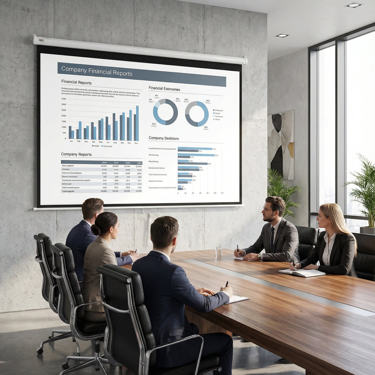 Beamer Leinwand 244 x 183 cm 120 Zoll 4:3/ 16:9 Projektionsleinwand Manuell f¨¹r Heimkino
