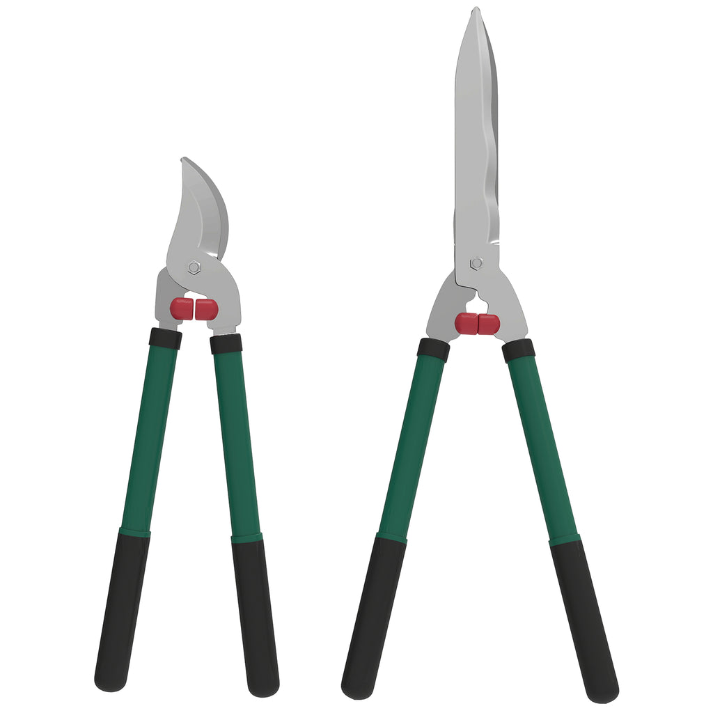 Gartenschere Set 2-teilig Messerl?nge 40 cm Astschere mit antihaftbeschichtete Metallklingen