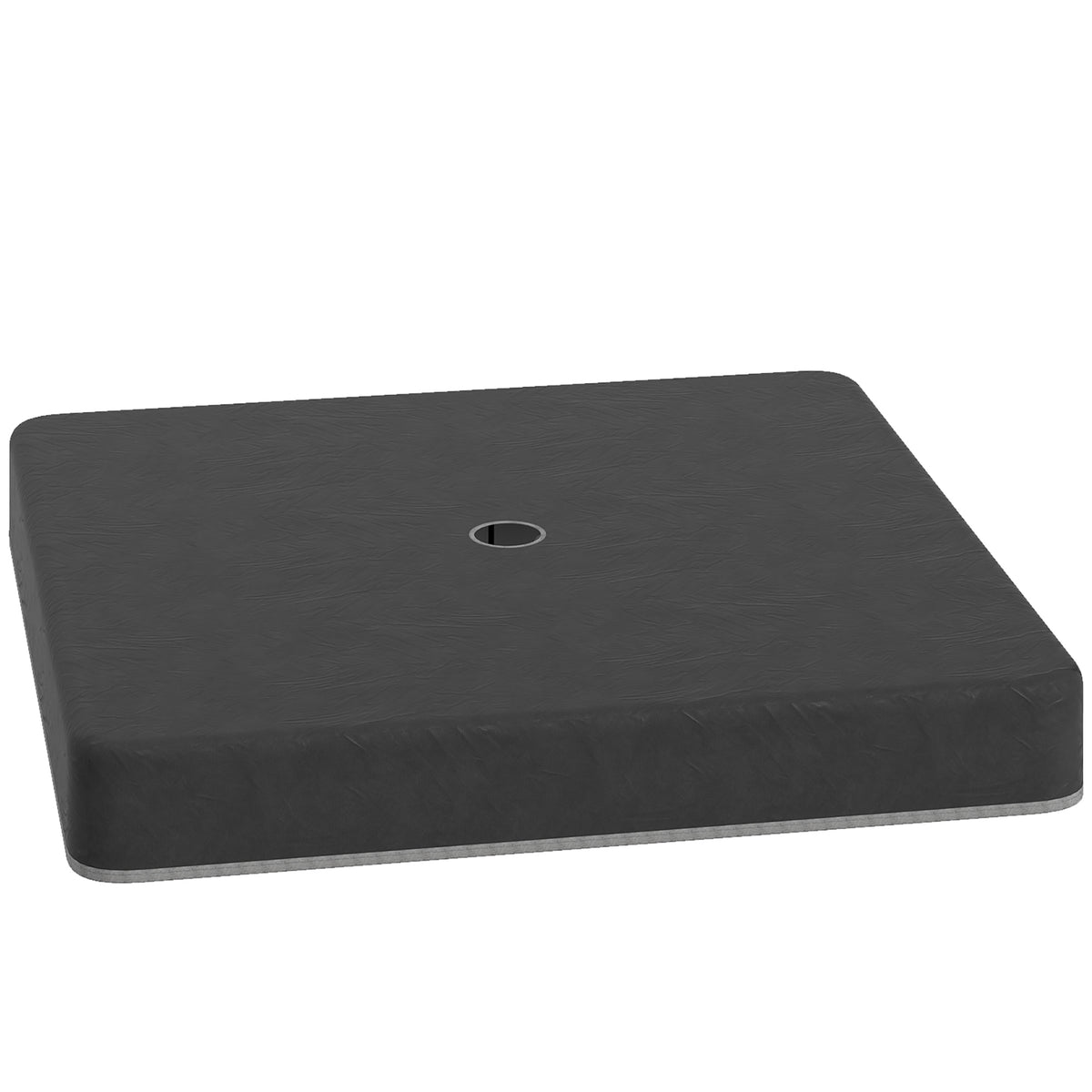 Basisgewichte f¨¹r Sonnenschirmst?nder, Wasserdicht, mit Sand bef¨¹llbar, Kunststoff, 89L x 89B x 10,5H cm, Schwarz