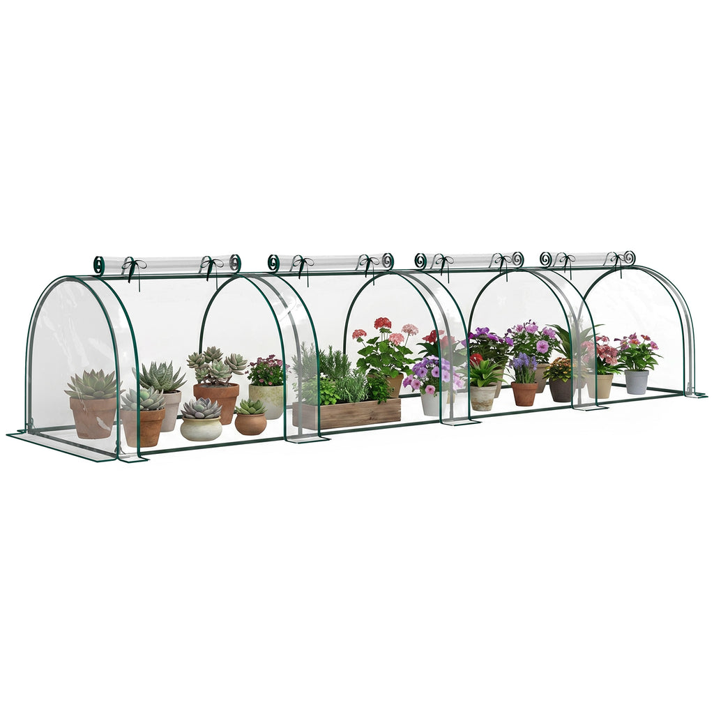 395 x 100 cm Low Tunnel Greenhouse - Clear
