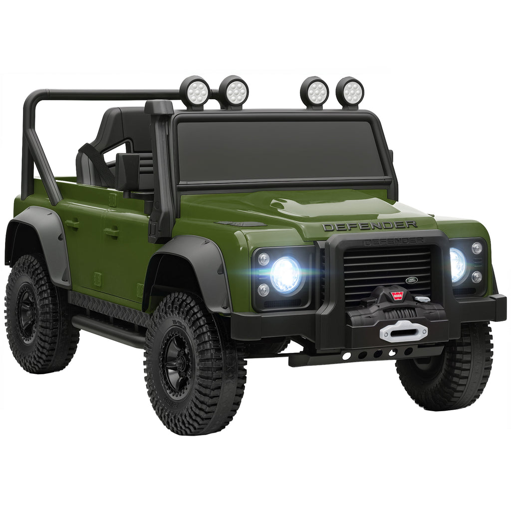 Kinder-Elektroauto, 12V Batterie-Betrieb, Fernbedienung, Musik-Funktion, Hupe, LED-Lichter, Gr¨¹n