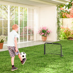 Fußballtor-Set, 2 klappbare Minitore, Metallrahmen, inkl. Werkzeug, 90 x 36 x 60 cm, Schwarz