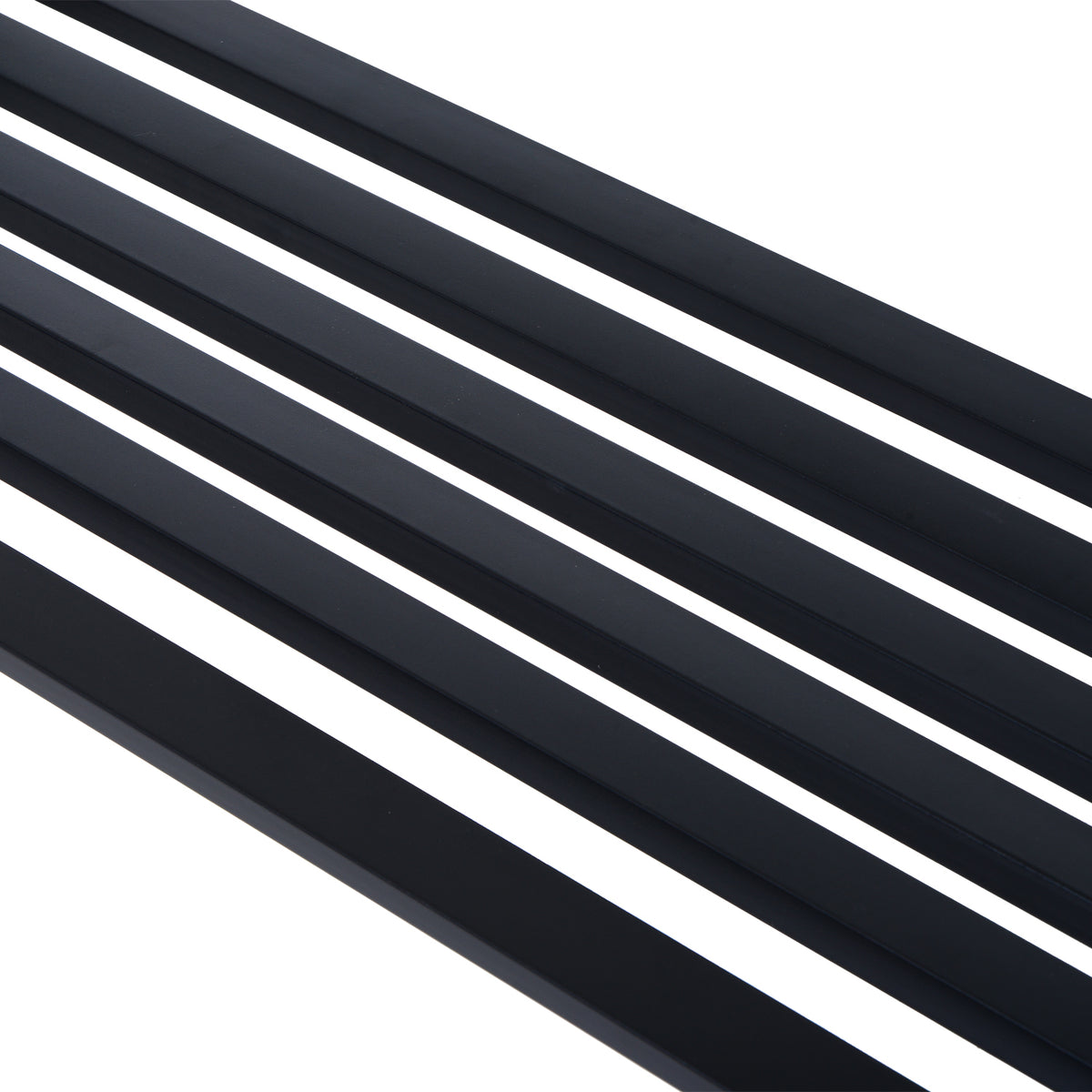 127L x 60W x 85H cm Powder Coated Garden Bench for Patio Backyard, Steel-Black
