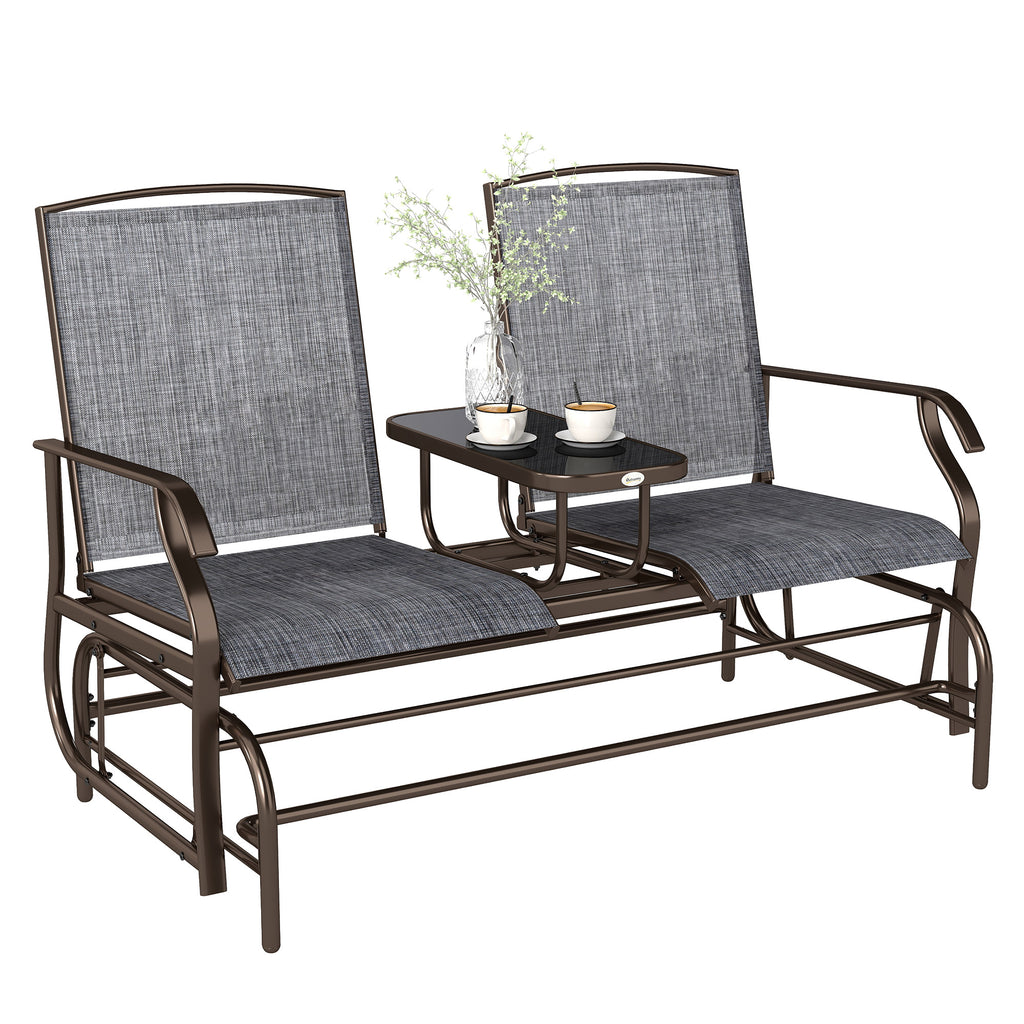 Gartenbank Schaukelstuhl Sitzbank Schaukelbank Gartenstuhl mit Tisch Schaukel Bank 2-Sitzer