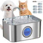 Katzenbrunnen 3,2L Trinkbrunnen für Katzen mit leiser Pumpe Aktivkohlefilter