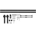 Schiebet¨¹r-Bausatz, leise & leichtg?ngig, f¨¹r Holz- & Zementw?nde, 244cm, Stahl, Schwarz