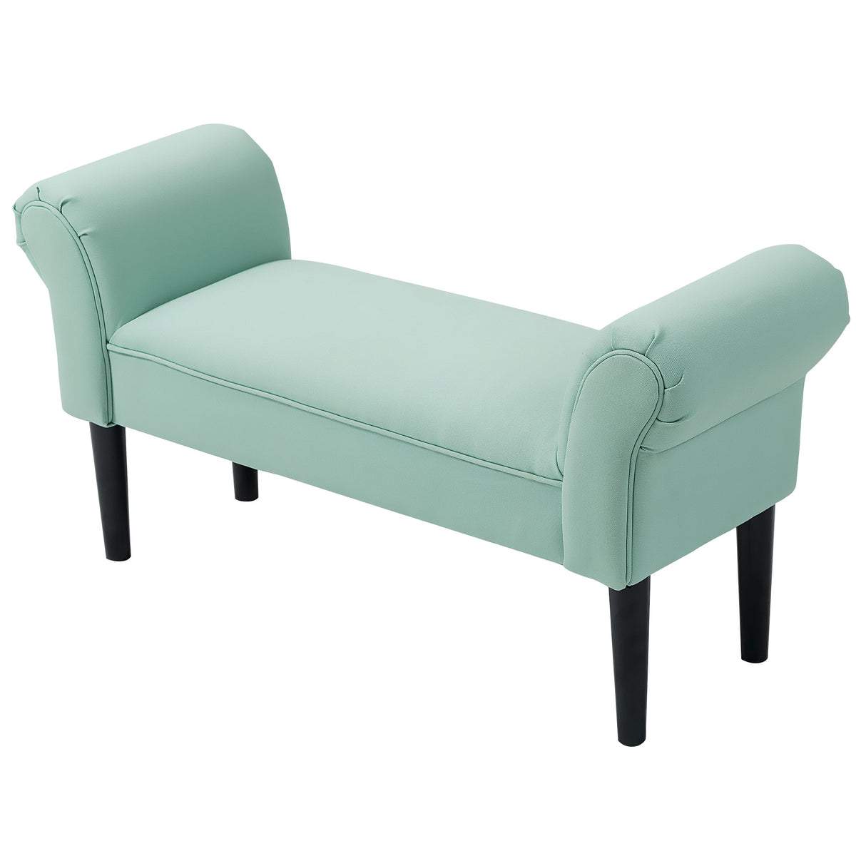 Gepolsterte Sitzbank f¨¹r Schlafzimmer und Flur, bis 130 kg belastbar, 102 x 36 x 51 cm, Gr¨¹n