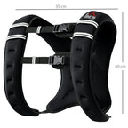 10KG Weighted Vest, Running Weight Vest with Adjustable Strap, Convenient Pocket and Reflective Strips for Men and Women
