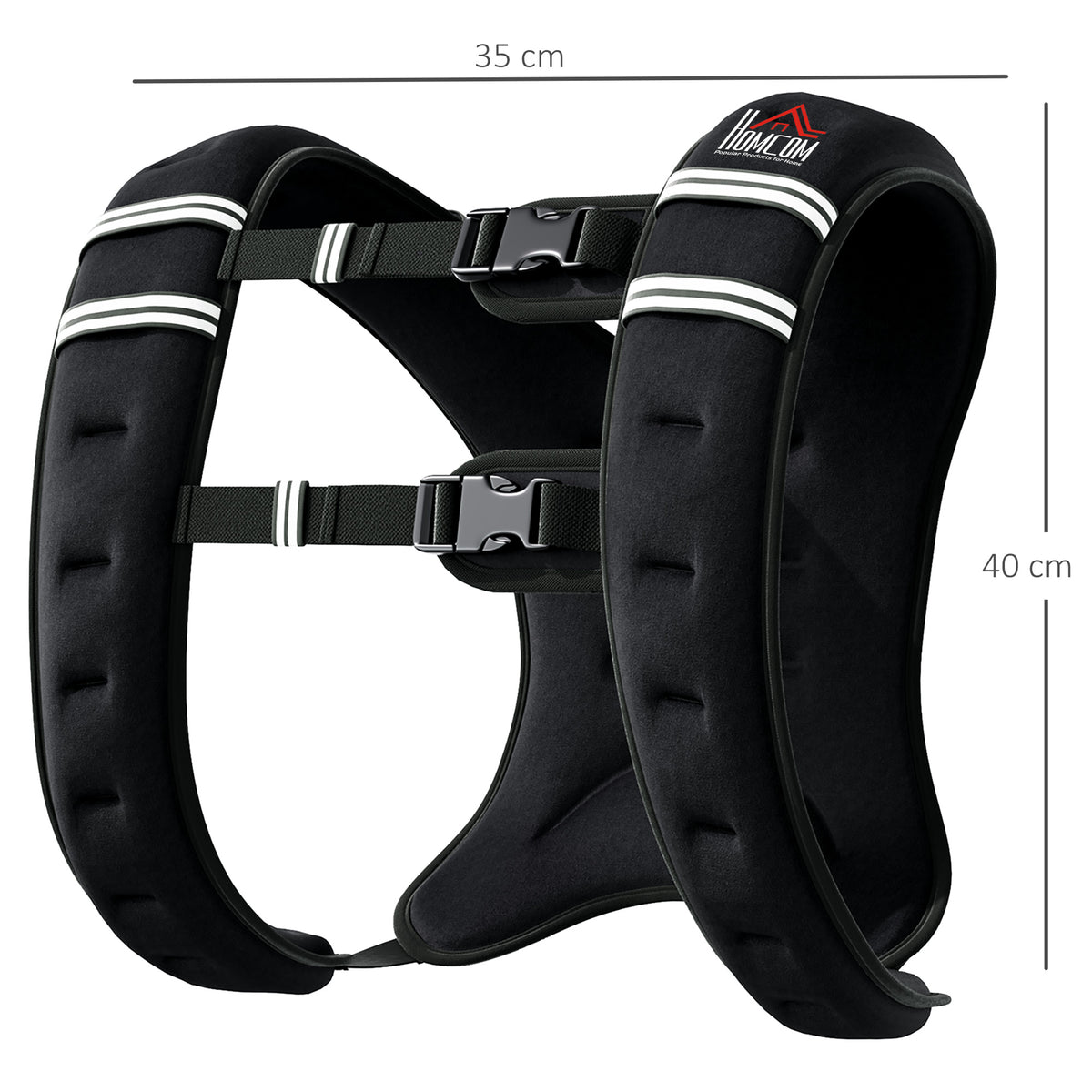 10KG Weighted Vest, Running Weight Vest with Adjustable Strap, Convenient Pocket and Reflective Strips for Men and Women