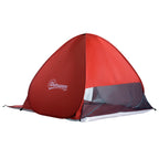Pop up Beach Tent, UV 30+ Portable Sun Shelter with Carry Bag, 2x1.5m for 2-3 Person, Red