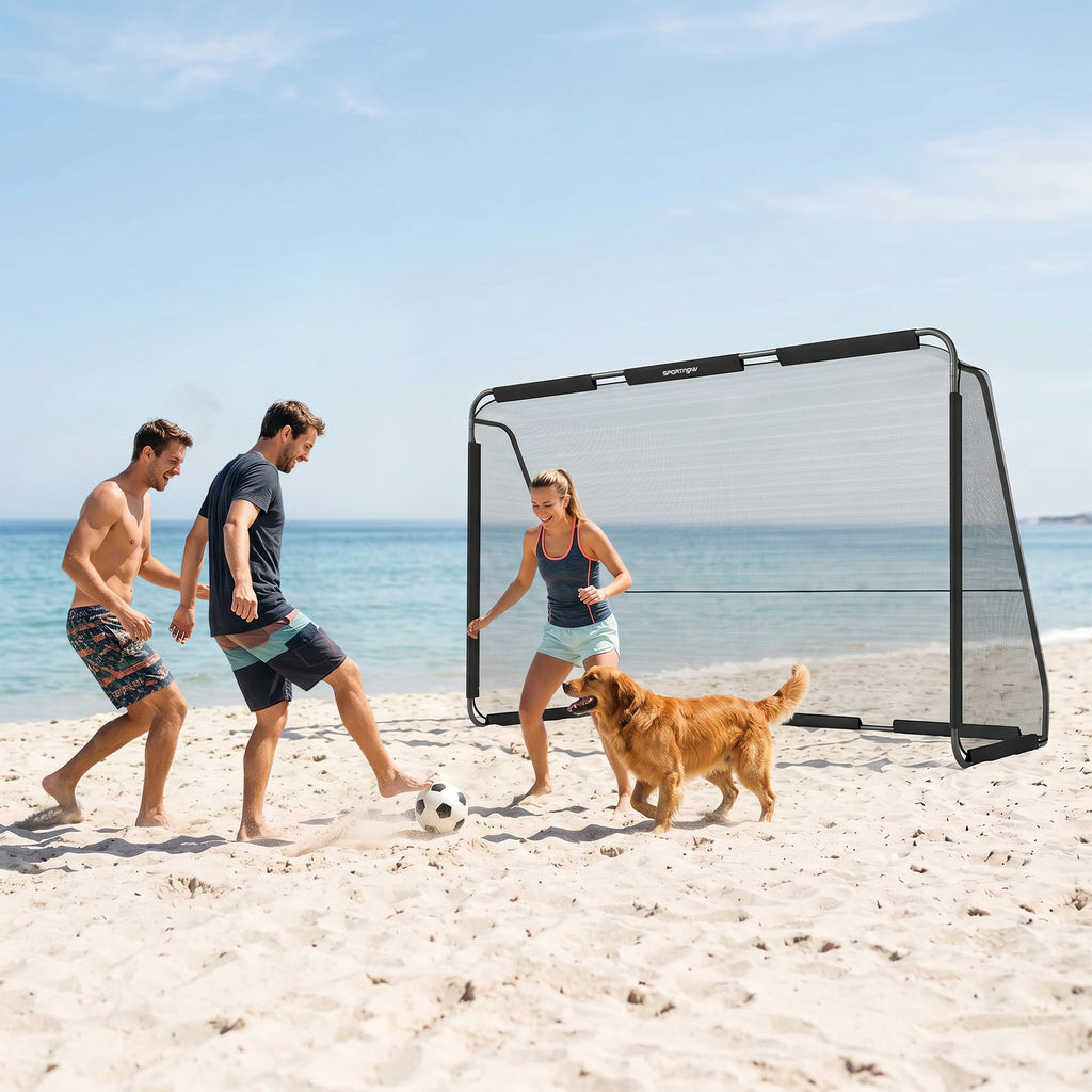 Fußballtor für Garten 300 x 200 cm Reißfestem Tornetz Outdoor Tor