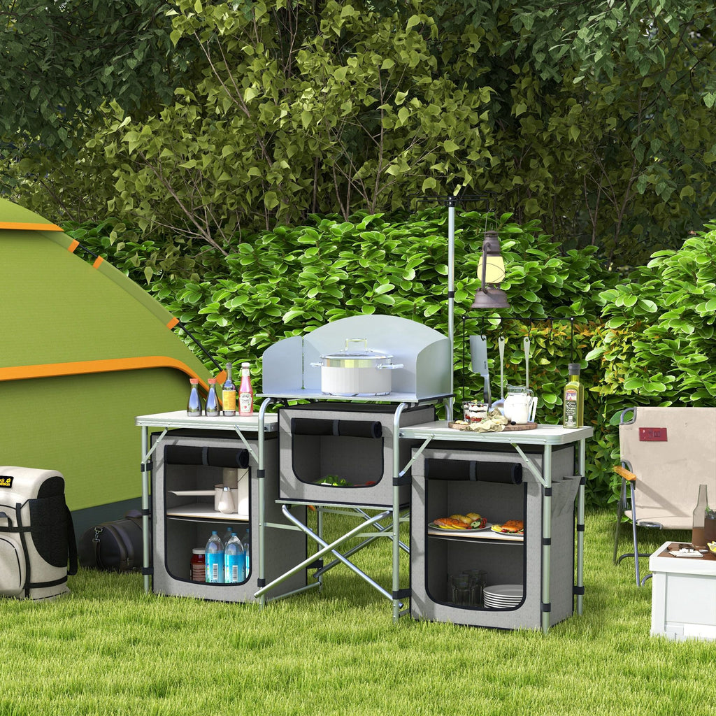 Multi-Storage Portable Camping Kitchen, with Carry Bag
