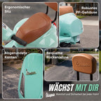 Elektro Motorrad Kinder Mini Vespa GTS 6V Elektromotorrad Grün