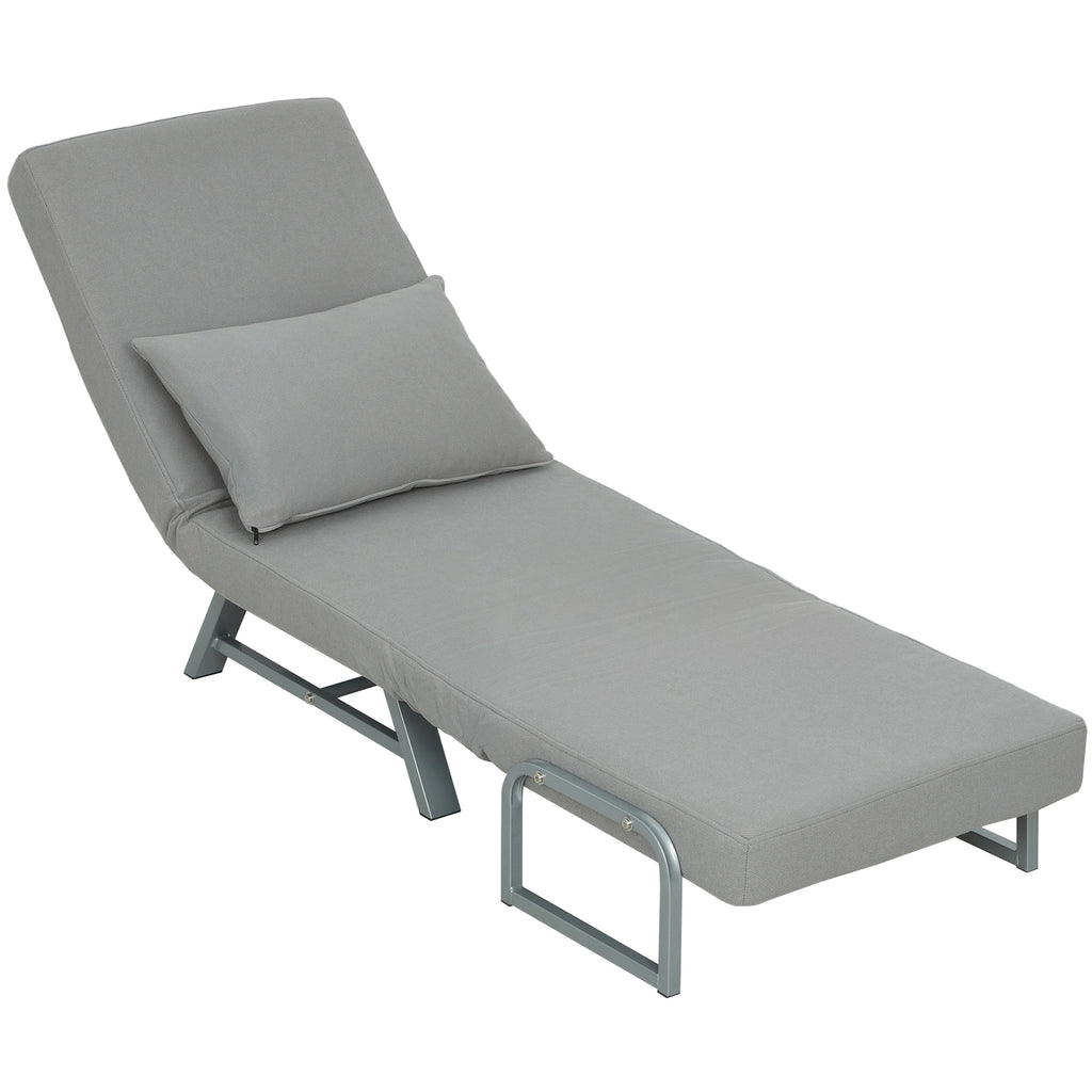 Schlafsessel, Polstersessel, zum G?stebett umwandelbar, ergonomisch, Hellgrau