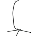 Hanging Egg Chair Stand Only, Hammock Chair C-Stand with Hanging Chain, Black