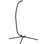 Hanging Egg Chair Stand Only, Hammock Chair C-Stand with Hanging Chain, Black