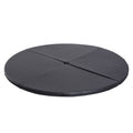 Pole-Dance-Matte, 5 cm dicke runde Kunststoff-Matte f¨¹r Pole-Dance-¨¹bungen, Gymnastik, Yoga, Schwarz