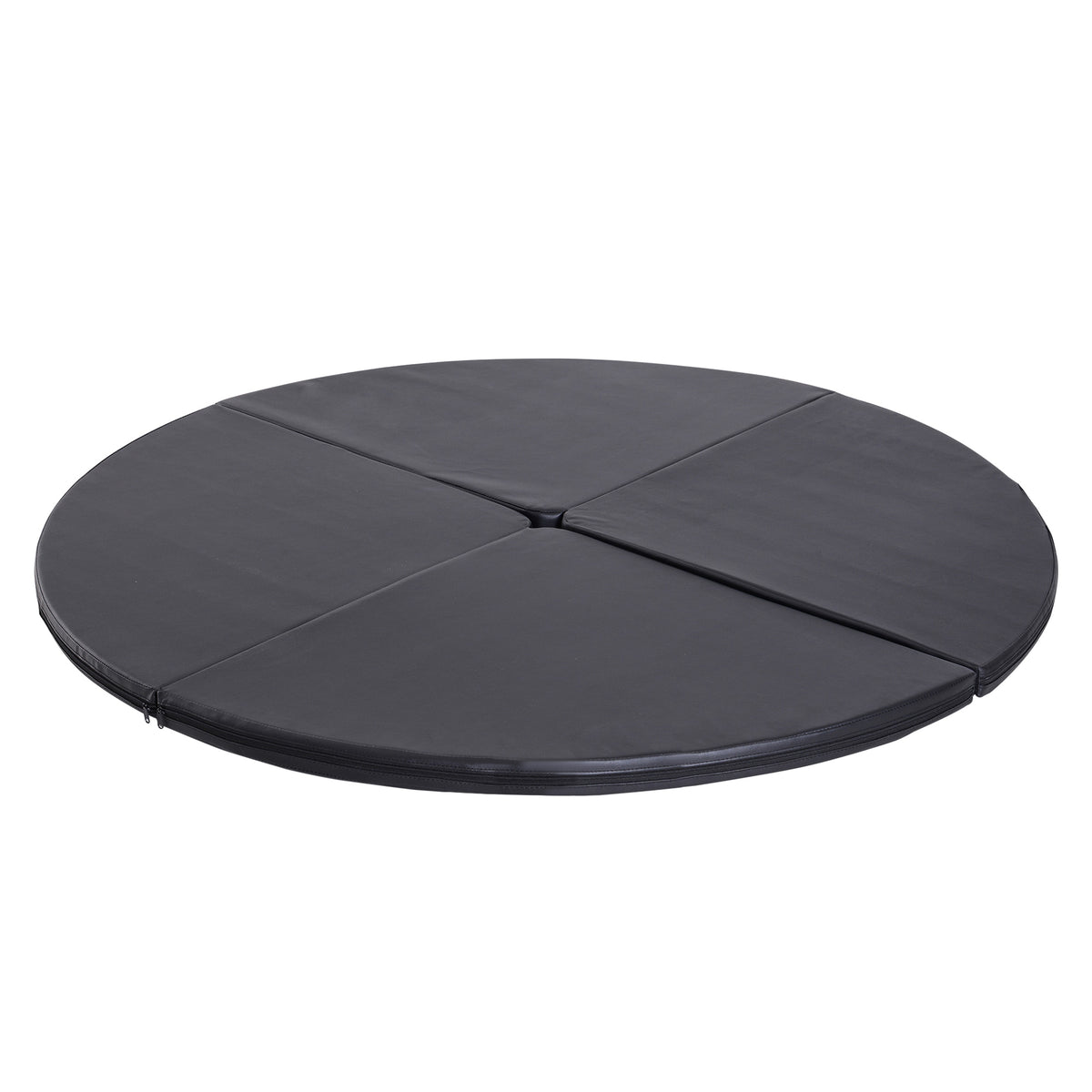 Pole-Dance-Matte, 5 cm dicke runde Kunststoff-Matte f¨¹r Pole-Dance-¨¹bungen, Gymnastik, Yoga, Schwarz