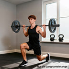 4ft Olympic EZ Curl Bar, Barbell Bar for 2" Weight Plates with Non-Slip Hand Grip 120cm