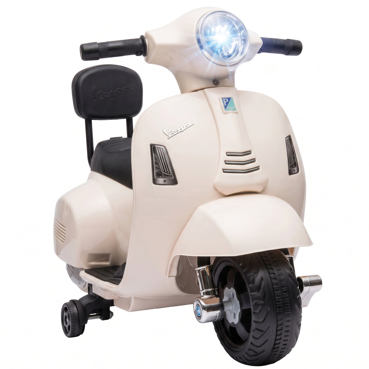 Elektro Motorrad Kinder Mini Vespa GTS 6V Elektromotorrad Weiß