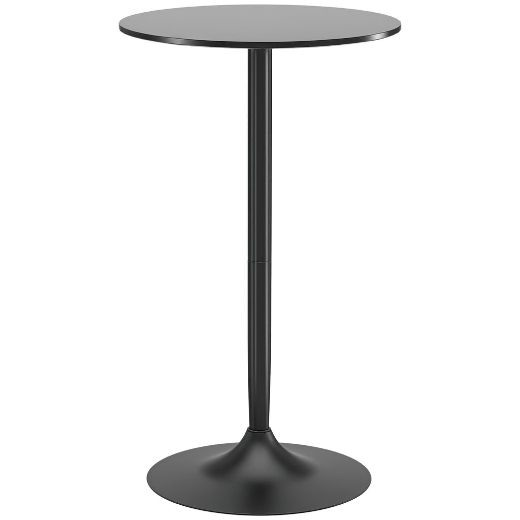 Bartisch Stehtisch, Tisch für 2 Personen, 60 x 60 x 102 cm, Schwarz