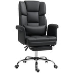 Ergonomischer B¨¹rostuhl, h?henverstellbar 48-56 cm, neigbare R¨¹ckenlehne, Fu?st¨¹tze, Schwarz