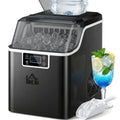Eisw¨¹rfelmaschine Eisw¨¹rfelspender Ice-Maker 20kg/24h 2,3L Eisw¨¹rfelbereiter mit 3,2 L Wassertank, Schwarz
