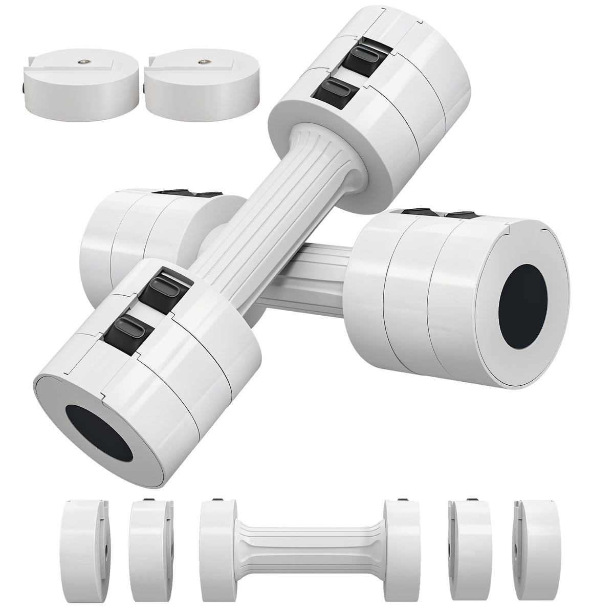 Dumbbells Set, Adjustable Weights for Women Men Home Gym Workout, 2.5KG x 2
