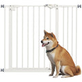 Adjustable Safety Gate w/ One Extensions, Four Adjustable Screws, White