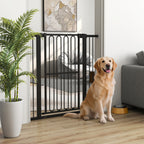 Türschutzgitter Hund, 76-104 cm Absperrgitter ohne Bohren, Treppengitter