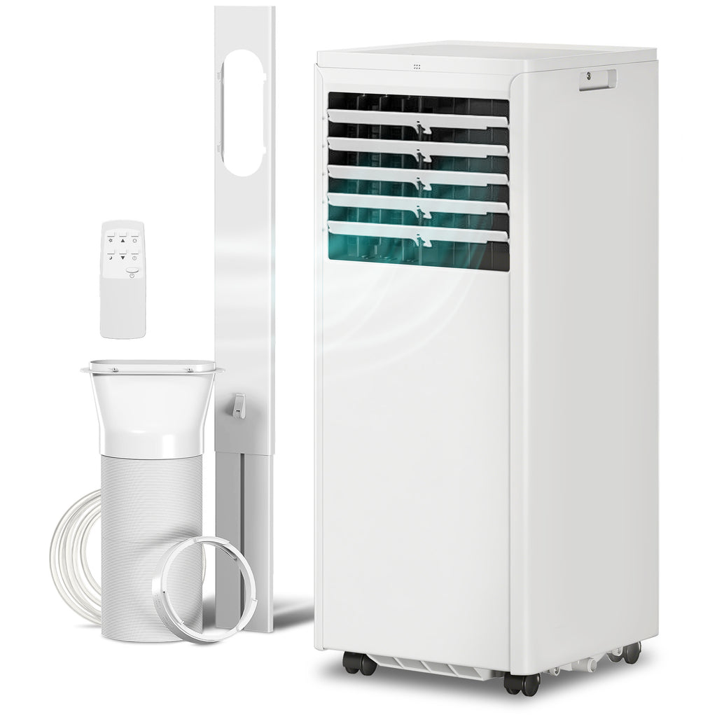 Tragbares Klimagerät 7000 BTU, 4-in-1 Klimaanlage mit Kühlung, Entfeuchter, Ventilator, Schlafmodus