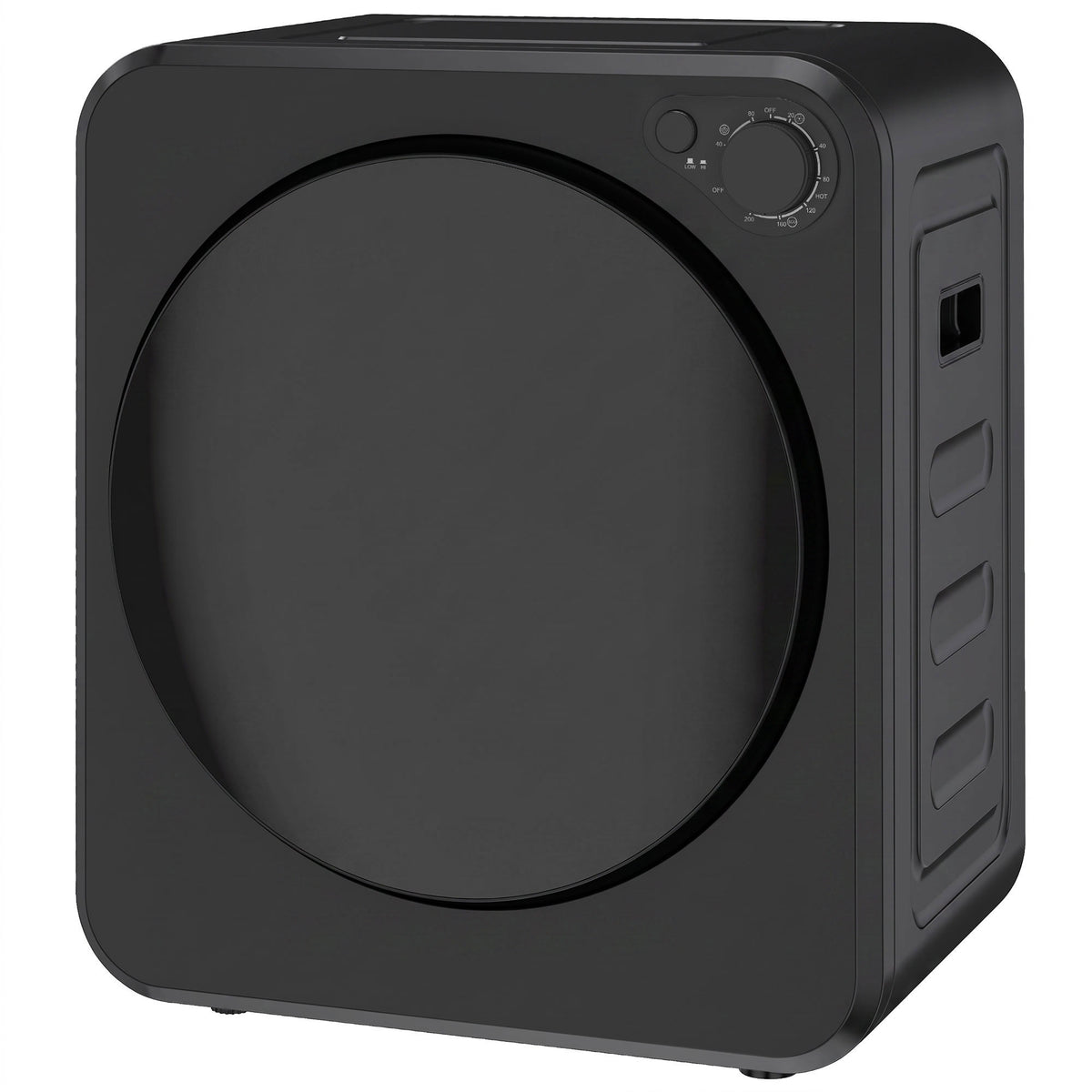 Mini Wäschetrockner 4 kg 5 Programme 800W/400W Freistehend Schwarz