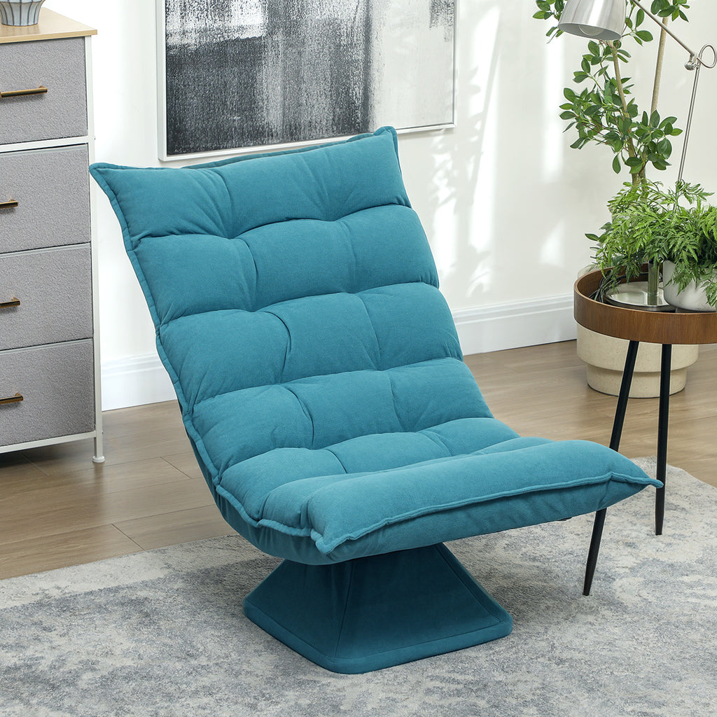 Relaxsessel Lesesessel, drehbar, 62 cm x 70 cm x 95 cm, Blau