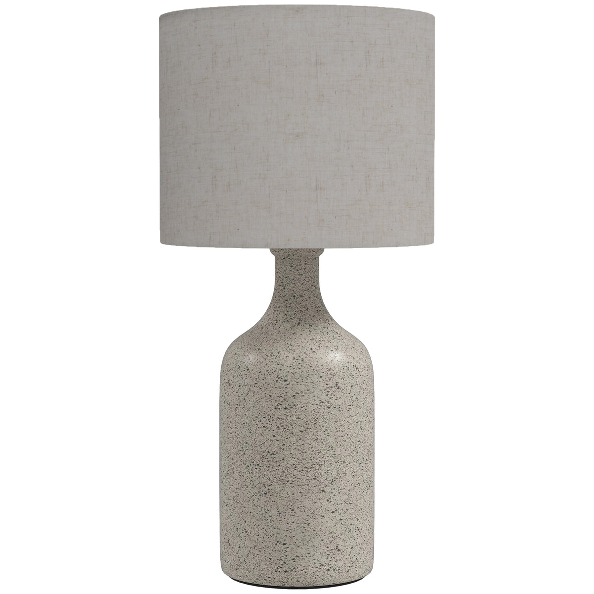 Tischlampe Tischleuchte Vintage Keramiksockel Sandfarben+Beige