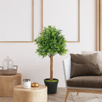 K¨¹nstliche Buchsbaum 90cm Kunstpflanze, Plastik K¨¹nstliche Pflanzen im Topf f¨¹r Wohnzimmer