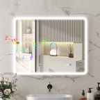 LED-Badezimmerspiegel, Bluetooth-Funktion, anpassbares Licht, Antibeschlag-Funktion