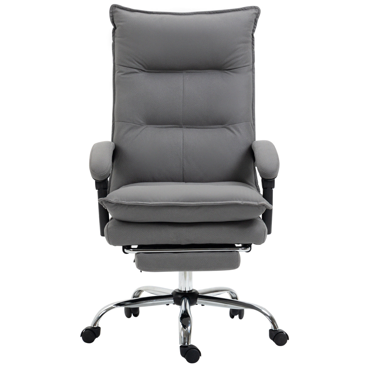 B¨¹rostuhl mit Massagefunktion, Heizfunktion, Fernbedienung, ausfahrbare Fu?st¨¹tze, neigbar, grau